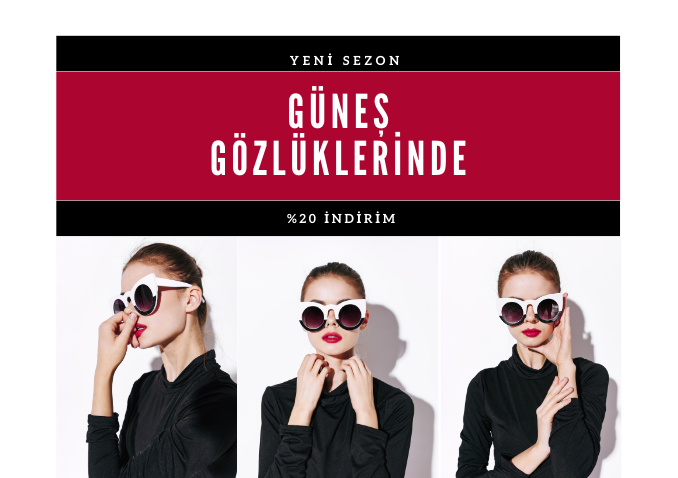 Güneş gözlüklerinde indirim